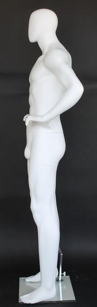 Male Egghead Mannequin MM-SFM62E-WT - Mannequin Mall