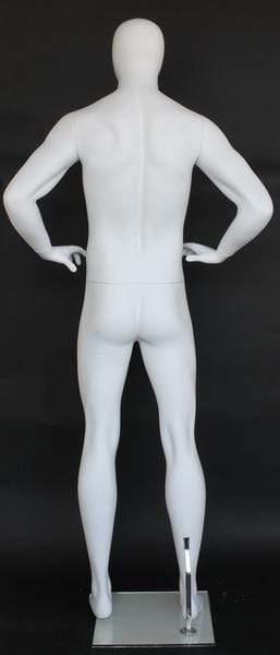 Male Egghead Mannequin MM-SFM62E-WT - Mannequin Mall