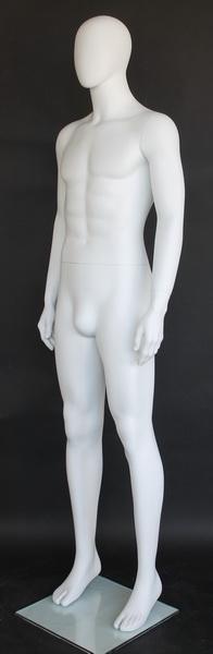 Male Egghead Mannequin MM-SFM63E-WT - Mannequin Mall