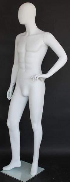 Male Egghead Mannequin MM-SFM64E-WT - Mannequin Mall