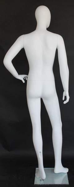 Male Egghead Mannequin MM-SFM64E-WT - Mannequin Mall