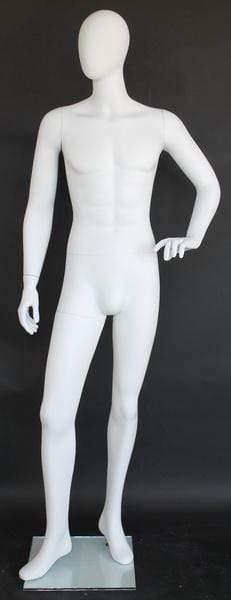 Male Egghead Mannequin MM-SFM64E-WT - Mannequin Mall