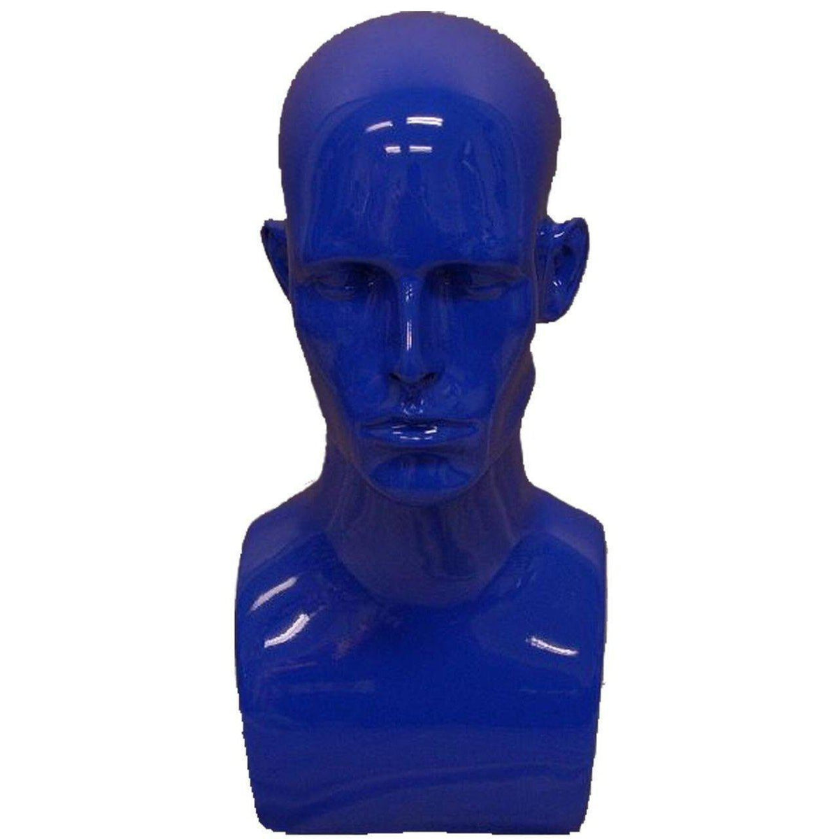 Male Mannequin Head MM-MDERABLUE - Mannequin Mall
