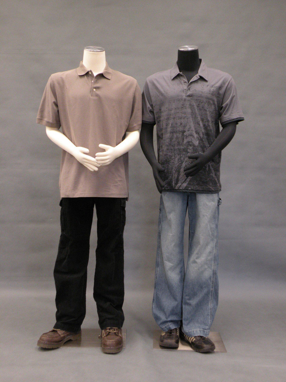 Male Pinnable Dress Form with Movable Arms MM-MARMBS05 - Mannequin Mall