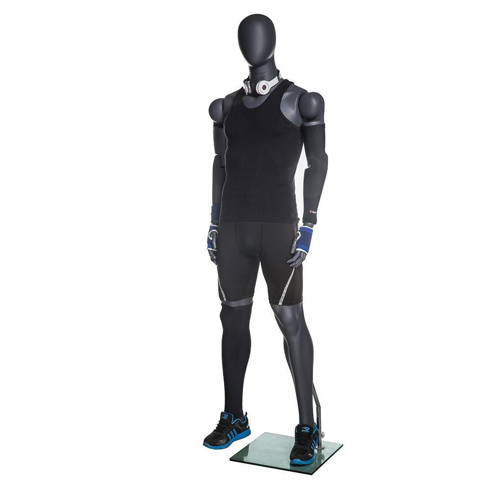 Male Posable Athletic Mannequin MM-NI-MFXG - Mannequin Mall