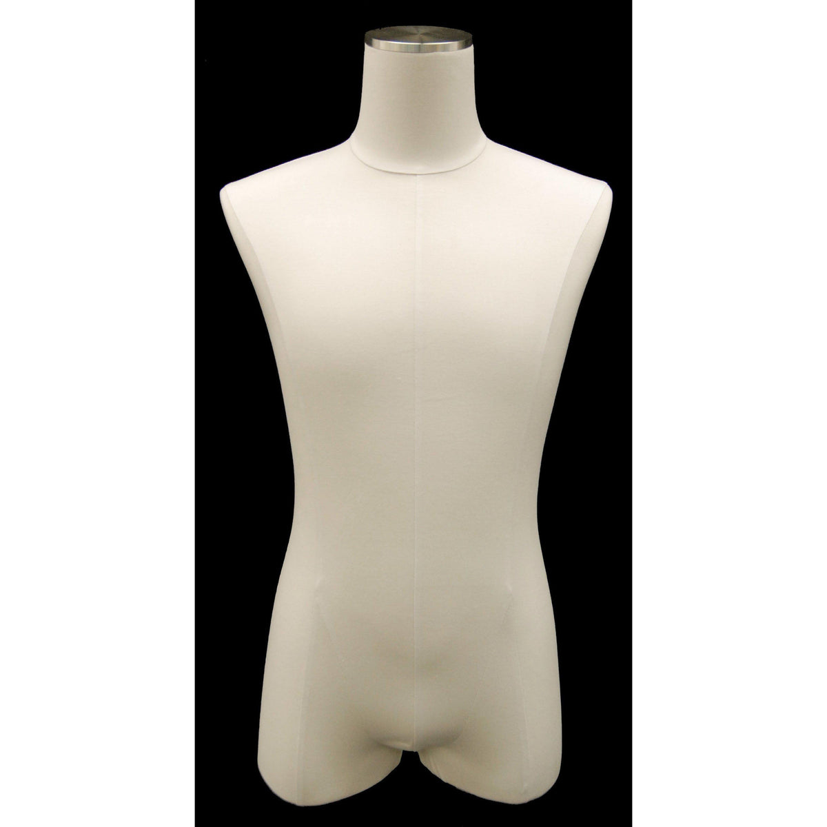 Male Pure White Linen Dress Form MM-JM1WL - Mannequin Mall