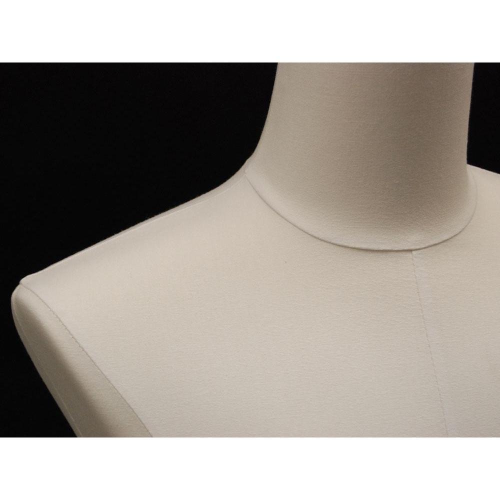 Male Pure White Linen Dress Form MM-JM1WL - Mannequin Mall