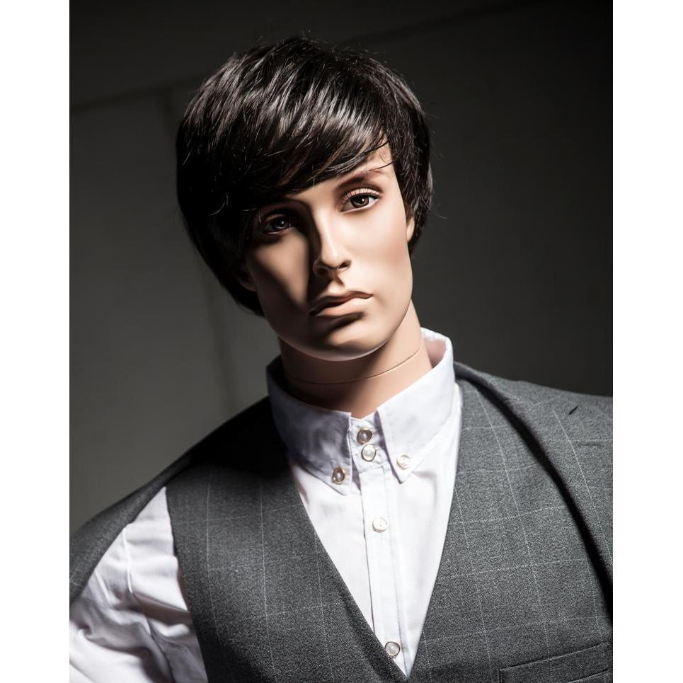 Male Realistic Posable Mannequin with Back Support MM-HM01 - Mannequin Mall