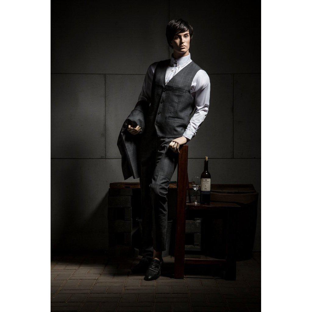 Male Realistic Posable Mannequin with Back Support MM-HM01 - Mannequin Mall