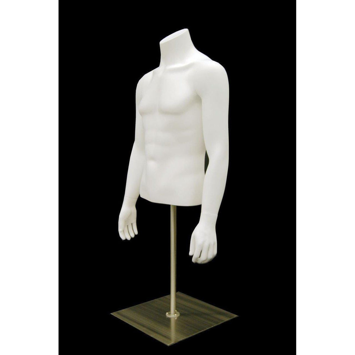 Male Mannequin Torso w/ Base MM-EGTMSABW - Mannequin Mall