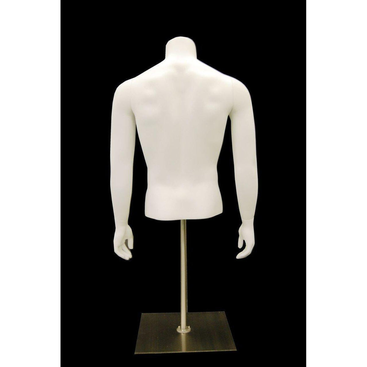 Male Mannequin Torso w/ Base MM-EGTMSABW - Mannequin Mall