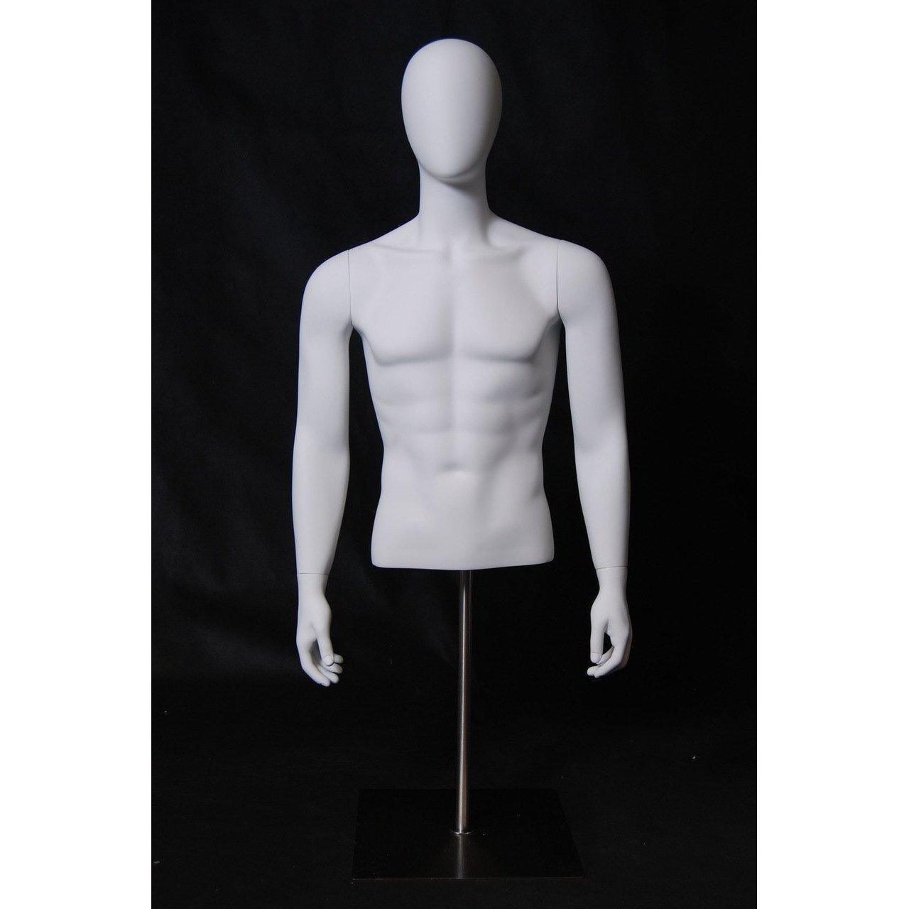 Male Mannequin Torso w/ Base MM-REGTMSA - Mannequin Mall