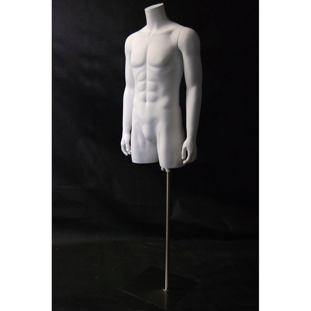 Male Mannequin Torso w/ Base MM-RTMW (Glossy or Matte) - Mannequin Mall