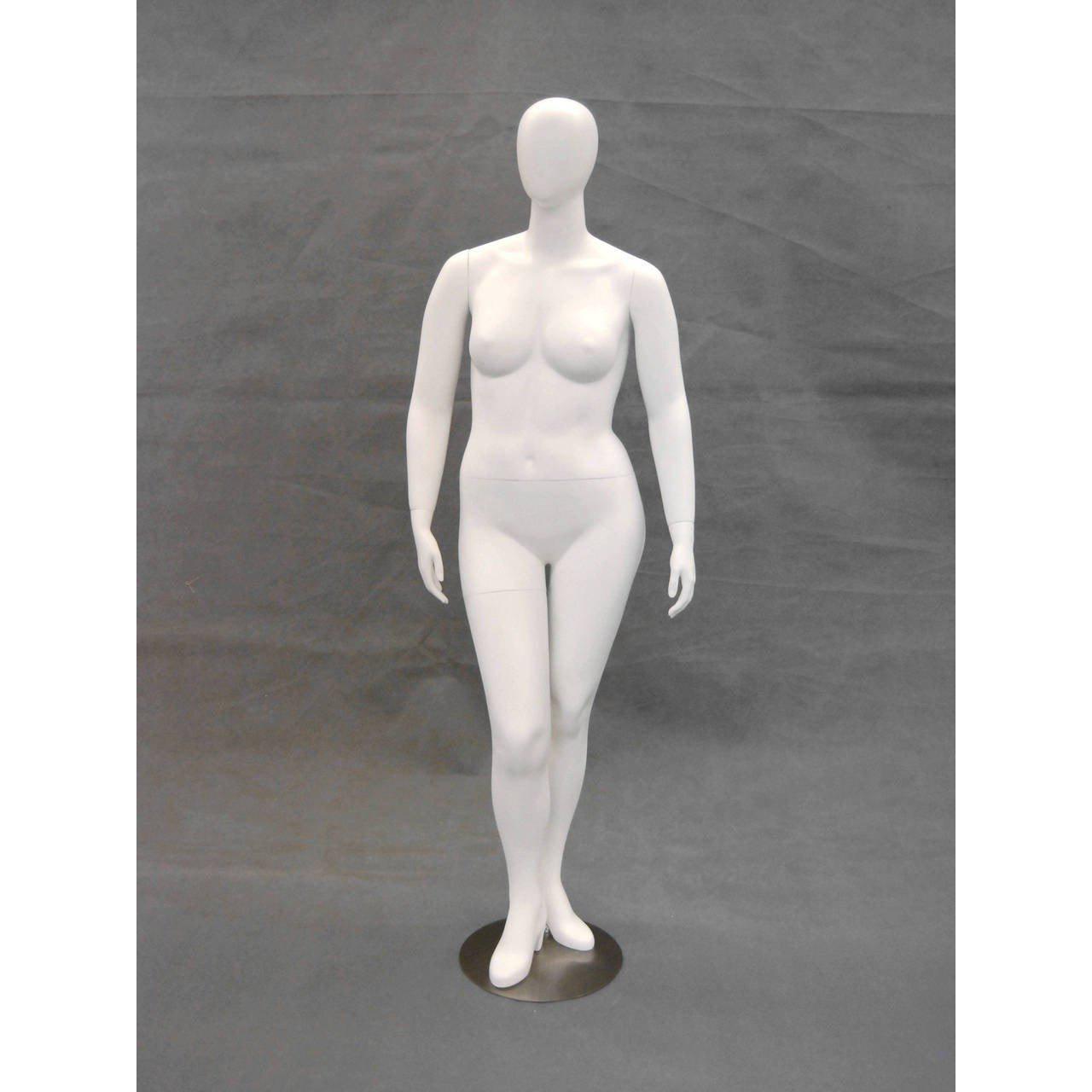 Plus Size Female Egghead Mannequin MM-RNANCYW1 - Mannequin Mall