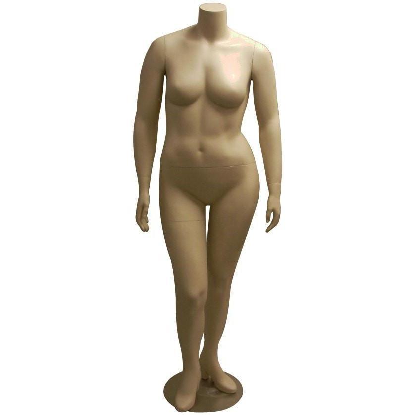 Plus-Size African American Headless Full-Body Mannequin