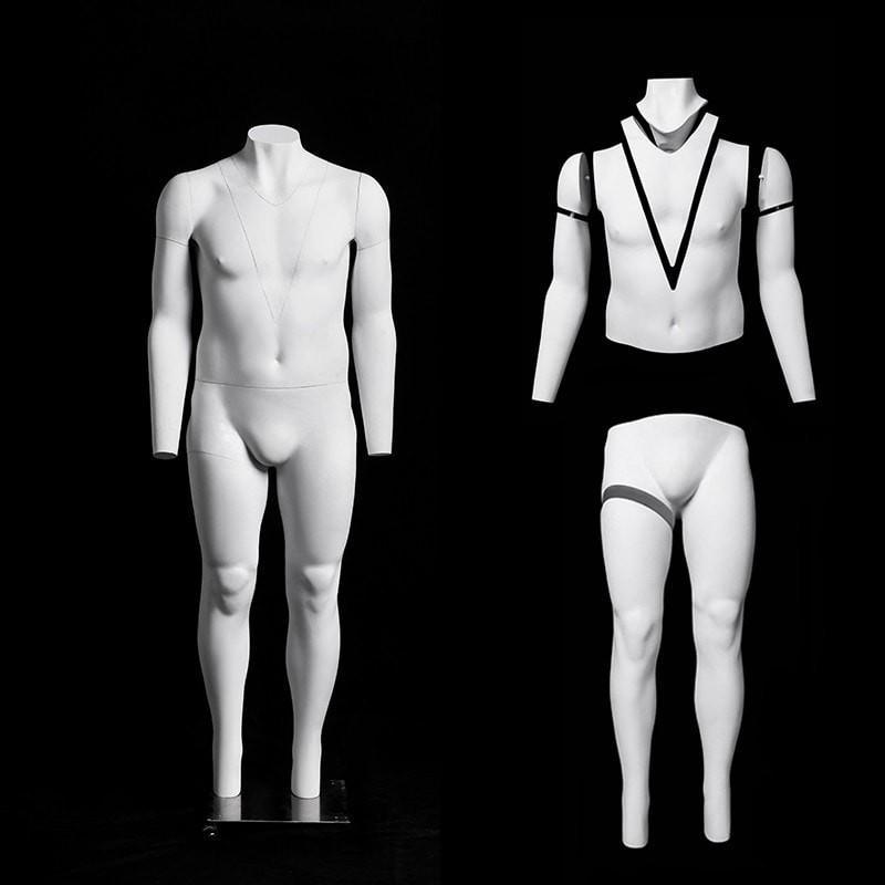 Plus Size Male Invisible Ghost Mannequin Full Body for Photography MM-MZGH9 - Mannequin Mall