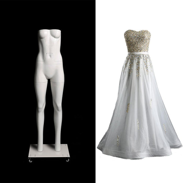 Ultimate Female Invisible Mannequin 3/4 Torso 2.0 (TMK-MZ-GH3/4F)