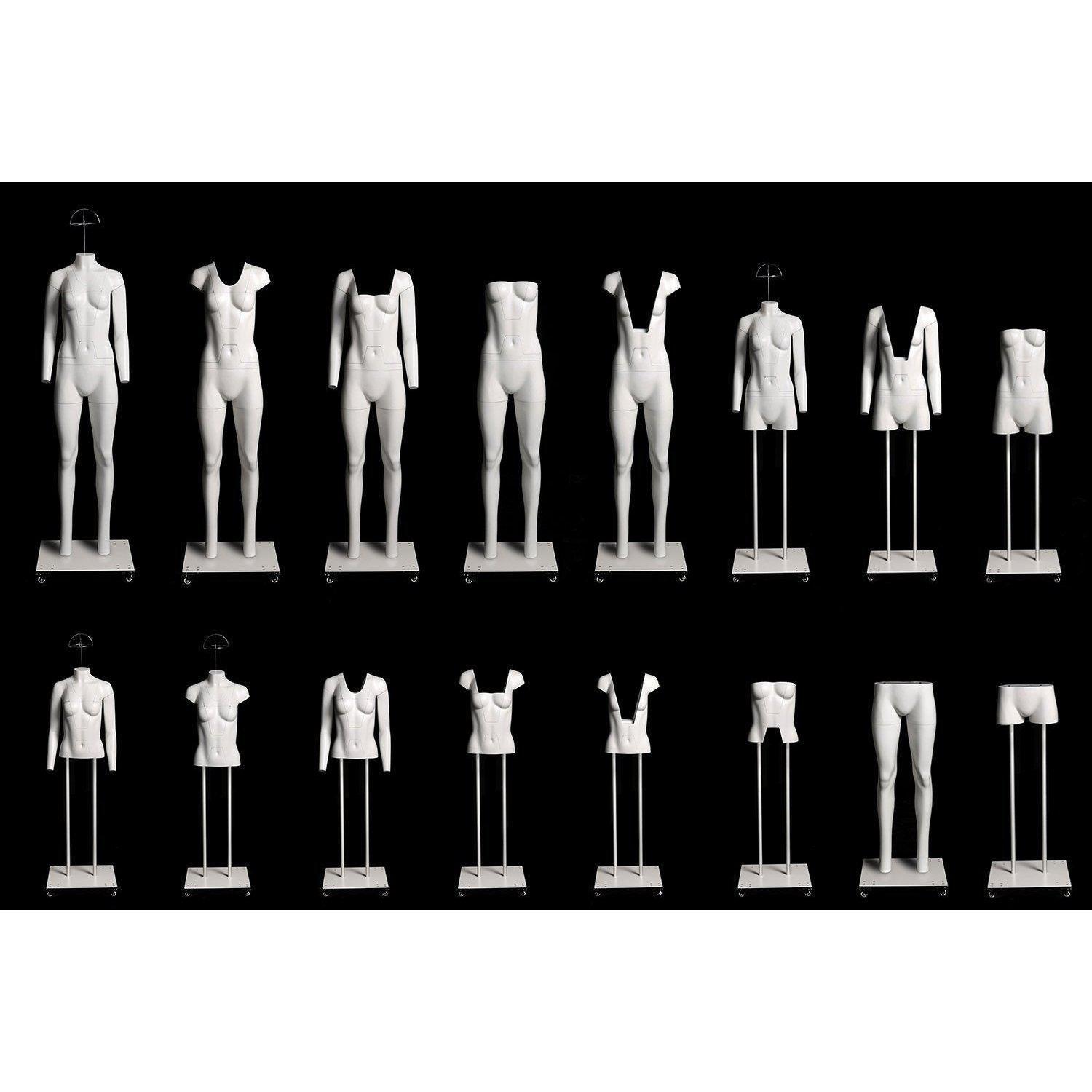 Ultimate Female Invisible Mannequin 3/4 Torso 2.0 (TMK-MZ-GH3/4F) main image 1