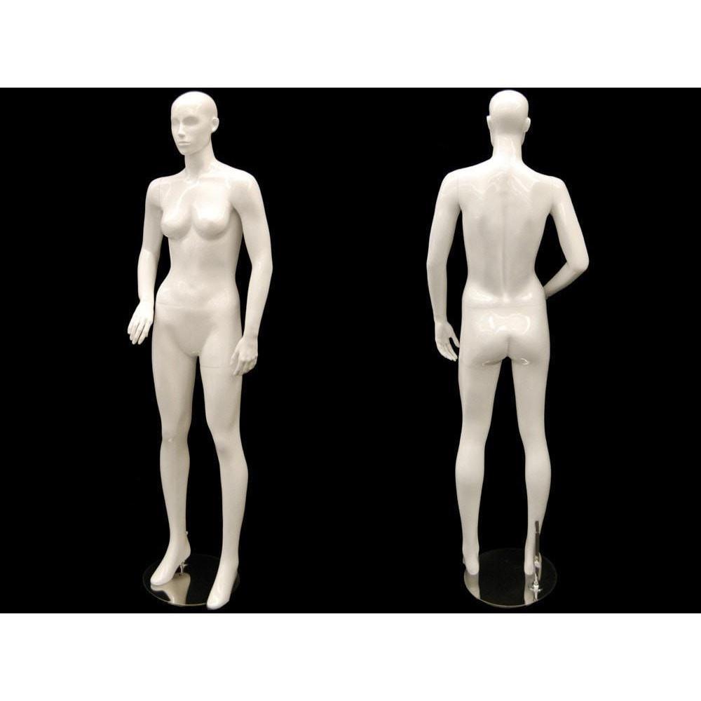 White Abstract Female Mannequin MM-ANNA01 - Mannequin Mall
