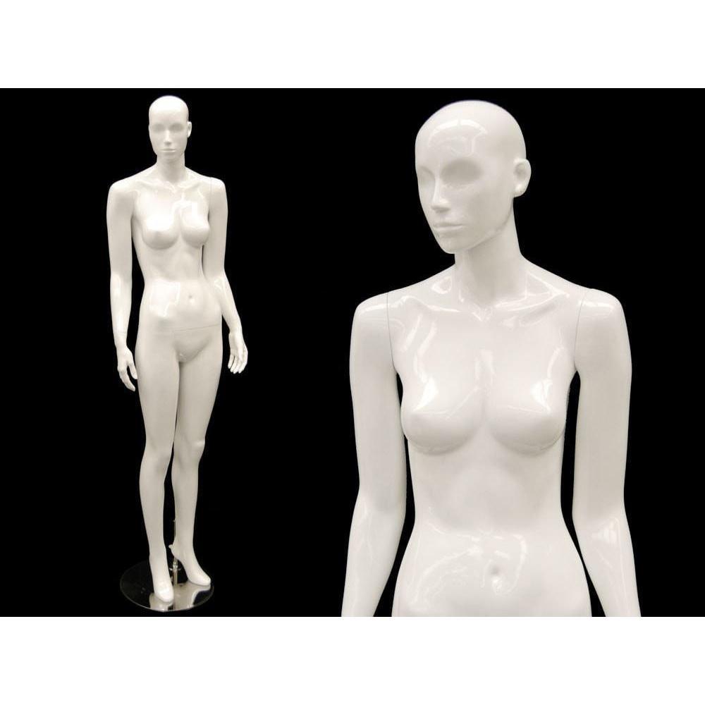 White Abstract Female Mannequin MM-ANNA02 - Mannequin Mall