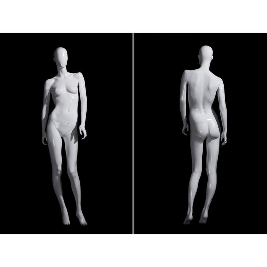 White Abstract Female Mannequin MM-OZIW4 - Mannequin Mall