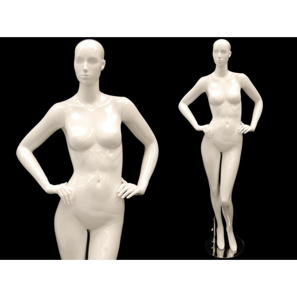 White Female Abstract Mannequin MM-ANNA03 - Mannequin Mall