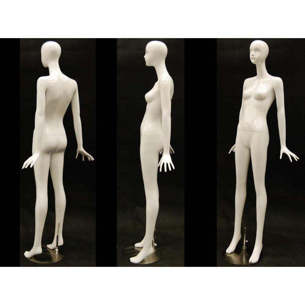 White Female Abstract Mannequin MM-IVY2 - Mannequin Mall