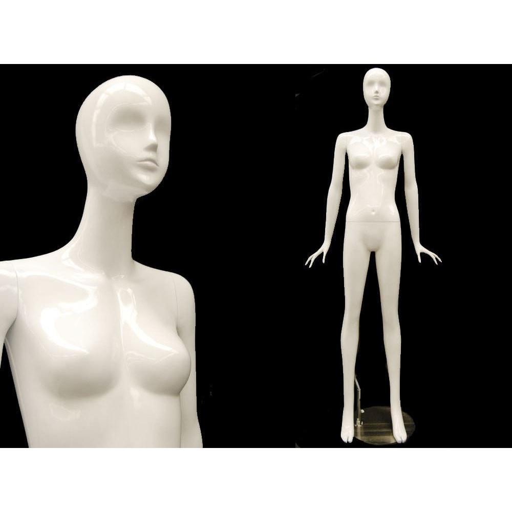 White Female Abstract Mannequin MM-IVY2 - Mannequin Mall