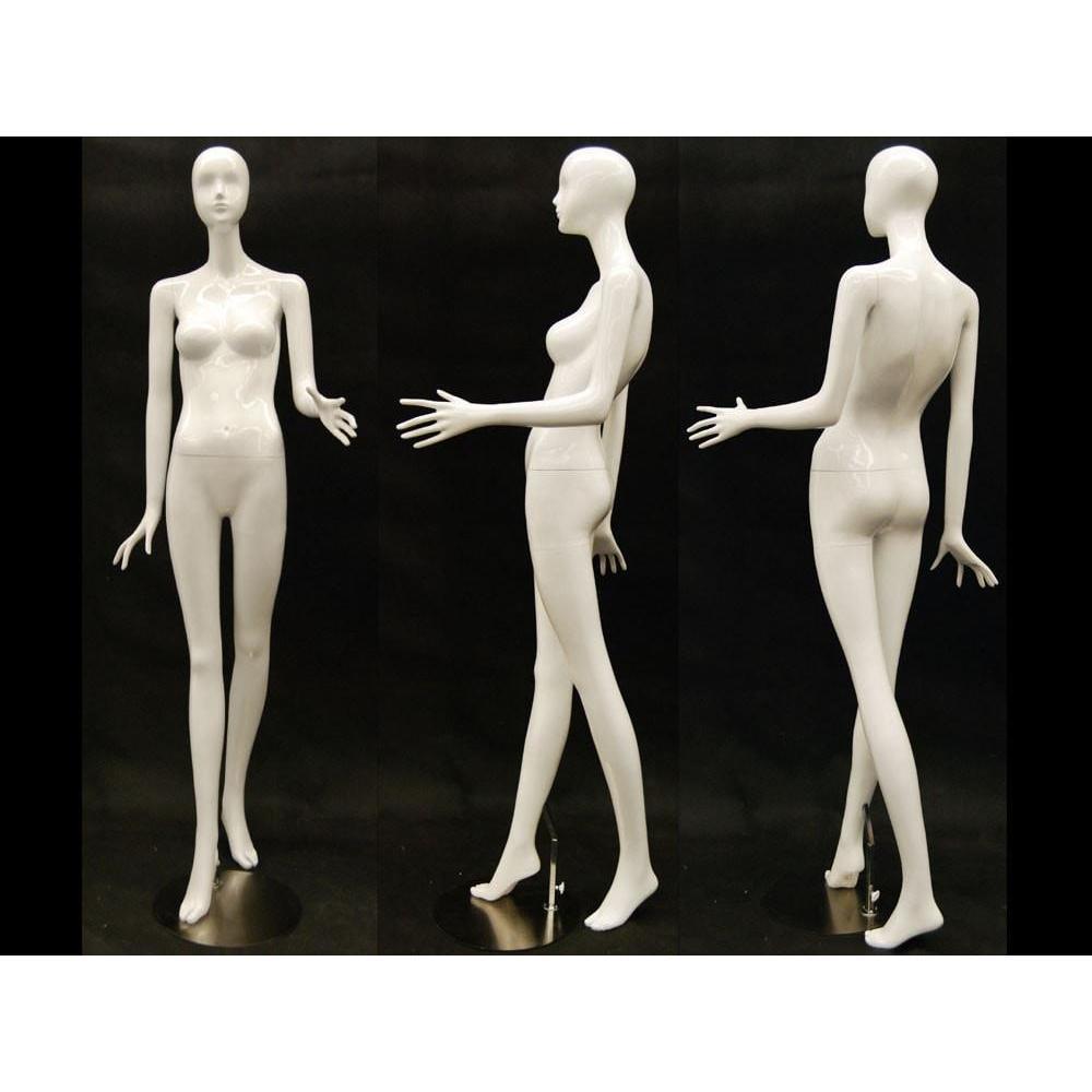 White Female Abstract Mannequin MM-IVY3 - Mannequin Mall