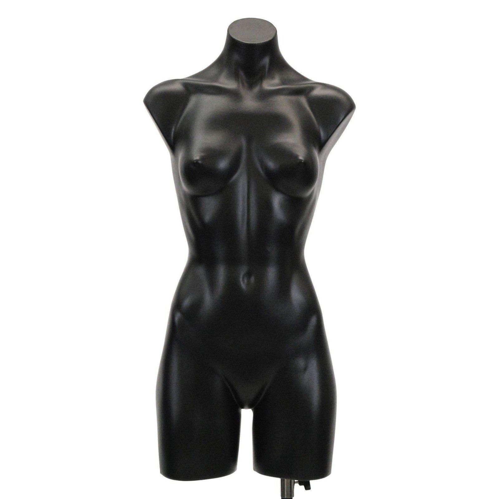 Female Mannequin Torso MM-P907BK - Mannequin Mall