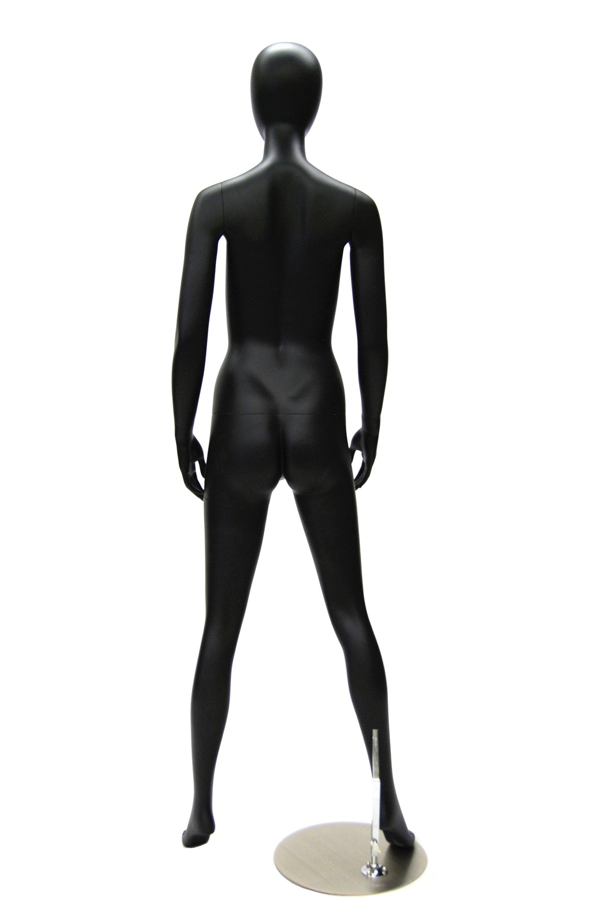 Black Female Egghead Mannequin MM-GF11BK - Mannequin Mall
