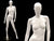 WHITE ABSTRACT FEMALE MANNEQUIN MM-OZIW3 - Mannequin Mall