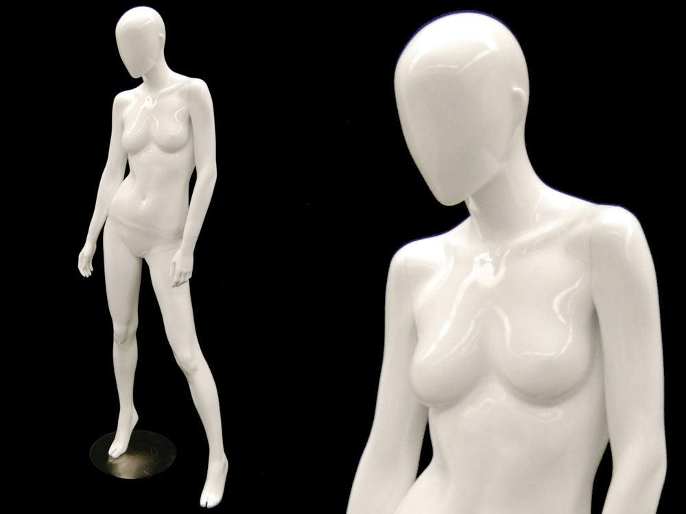WHITE ABSTRACT FEMALE MANNEQUIN MM-OZIW3 - Mannequin Mall
