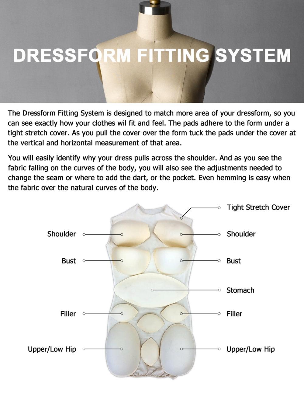 Dress Form Fitting System (Padding Only) - Mannequin Mall