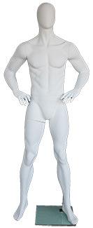 Male Egghead Mannequin MM-SFM62E-WT - Mannequin Mall