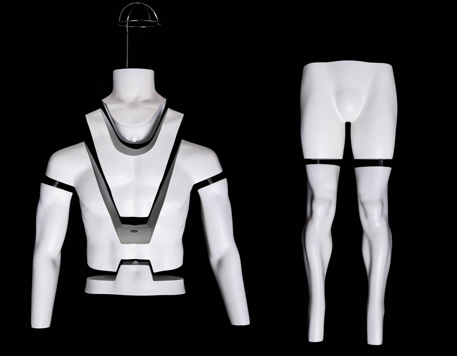 Male Full Body Invisible Ghost Mannequin MM-GHT-MSL - Mannequin Mall